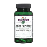 Vitanica Phase I – bouteille de gélules vegan pour soutien prémenstruel potentiel.