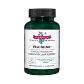 Vitanica VasoBlend: bouteille de capsules véganes prête pour un soutien cardiaque potentiel.