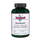 Vitanica VasoBlend – bouteille avec capsules véganes pour soutenir le cœur.