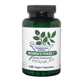 Vitanica Phase I – Bouteille de capsules pour le soutien prémenstruel naturel.