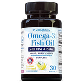 Vitauthority Omega3: bouteille de gélules, soutien potentiel pour cœur et cerveau