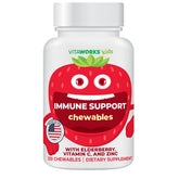 VitaWorks Enfants bonbons à mâcher Sureau, Zinc et Vitamine C pour soutien immunitaire naturel.
