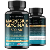 VITBOOST Magnésium Glycinate 500 mg — bouteille prête à l’emploi
