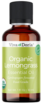 Huile citronnelle Viva Doria dans bouteille ambrée pour diffusion durable.