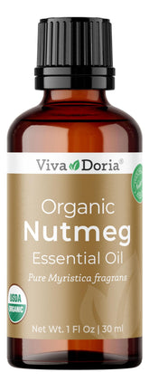 Viva Doria Muscade huile essentielle 30 ml en flacon, arôme chaleureux et pur