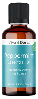 Viva Doria huile menthe poivrée, bouteille verre 30 ml prête à diffuser, rafraîchissante