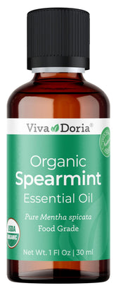 Viva Doria Huile Menthe Verte : bouteille en verre, pureté premium pour aromathérapie.