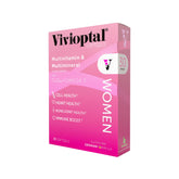 Bouteille Vivioptal Women prête pour une routine quotidienne d'énergie et vitalité.