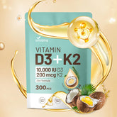 Bouteille VivoNu D3K2, gélules faciles à avaler.
