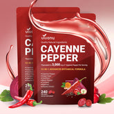 VivoNu Cayenne Softgels – emballage élégant et pratique pour routine quotidienne