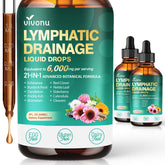 Gouttes VivoNu Drainage lymphatique en bouteille, intégration facile à la routine.