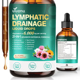 Gouttes VivoNu: bouteille prête pour le soutien potentiel du système lymphatique au quotidien.