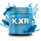 KXR Pré-entraînement de VMI Sports, flacon bleu prêt à être utilisé pour une séance intense.