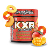 KXR Poudre pré-entraînement pêche-mangue Rings prête à mélanger pour énergie rapide.