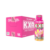 KXR prêt-à-boire de VMI Sports, bouteille rose citron, énergie et concentration potentielles.