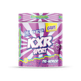 Poudre KXR de VMI Sports en bouteille raisin pour énergie et concentration accrues.