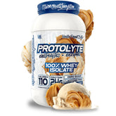 ProtoLyte Whey: bouteille vanille-beurre-arachide, soutien musculaire.