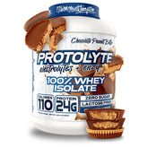 Protolyte VMI Sports emballage chocolat cacahuète, poudre protéinée pour récupération et reconstruction musculaire.