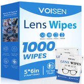 Lingettes VOISEN pour lunettes, emballage 1000, nettoyage rapide et sûr.