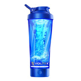 VOLTRX VortexBoost montre sa bouteille électrique prête pour des shakes rapides et lisses.