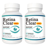Vunexo Retina Clear Pro — bouteille de 60 gélules végétales pour un soutien oculaire quotidien.