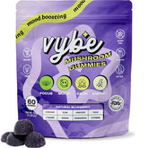 Gommes Vybe Wellness 8-en-1 – boîte montrée, soutien potentiel à la concentration.