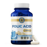 Vykee Nutrition Acide folique 1100 mcg – bouteille, énergie et bien-être
