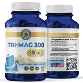 Vykee Tri-Mag 300 – bouteille visible, soutien musculaire potentiel et récupération.