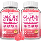 Wanish Calcium Citrate 1200 mg – bonbons gélifiés en boîte, soutien potentiel des os et absorption facilitée.