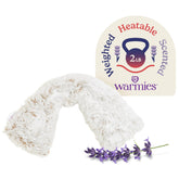 Warmies cache-nuque en peluche brun, chaleur réconfortante et lavande légère.