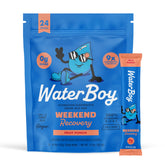 Waterboy Weekend Recovery: sachet citron-gingembre pour une récupération hydrique naturelle.