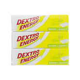 WeaShaemgLi Dextro Energy SE tablettes citron, emballage pratique pour énergie rapide en déplacement.