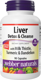 Webber Naturals Détox Foie en bouteille — soutien potentiel à la digestion et au bien-être
