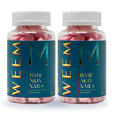 WEEM Gommes en bouteille, soutien cheveux et ongles grâce à des nutriments.