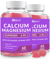 Weevit Calcium Gummies: bouteille, soutien possible des os et de la mobilité au quotidien.