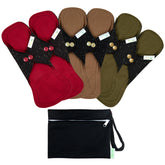 Wegreeco ensemble 6 proteges menstruels reutilisables, kit pratique pour le cycle.