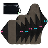 Wegreeco serviettes charbon imprimé extérieur pour un look discret et efficace