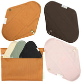 Wegreeco ensemble de 6 serviettes lavables, solution durable et économique.