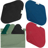 Wegreeco serviettes lavables avec impression rétro, protection durable et élégante.