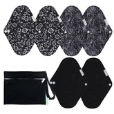 Wegreeco serviettes réutilisables - ensemble de 6 pads, protection fiable et durable.