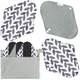 Wegreeco serviettes menstruelles réutilisables: ensemble pack 6 pour une protection durable et économique.