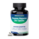 Capsules Wekannufod Potassium-Magnesium, apport magnésium élevé pour le quotidien.