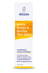 Weleda Baume Arnica en pot 25 g prêt à atténuer les ecchymoses.