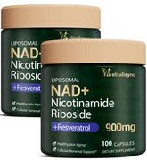 Welitalisync: bouteille nad-plus liposomale offrant énergie potentielle et clarté.
