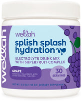 Wellah bouteille raisin; présentation d’hydratation rafraîchissante après l’entraînement.