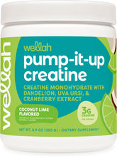 Wellah Creatine pour femmes - bouteille saveur coco-lime, goût agréable pour routine quotidienne.