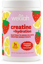 Wellah Creatine + Hydration dans la bouteille, hydratation rapide et énergie soutenue.