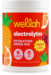 La bouteille Wellah Electrolytes Fruit Punch prête à hydrater et soutenir l'énergie pendant l'effort.