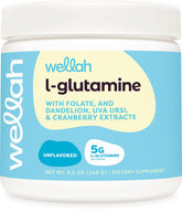 Wellah L-Glutamine en Poudre Sans Saveur dans son emballage, dosage facile.