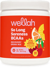 Wellah Poudre BCAA saveur Fruit Punch dans une bouteille prête à mélanger.